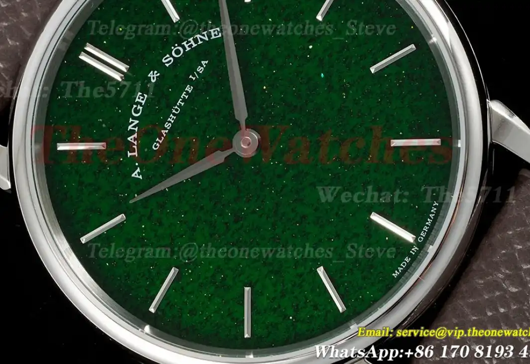 Saxonia Thin 39mm SS LE Green Dial F8F A2892