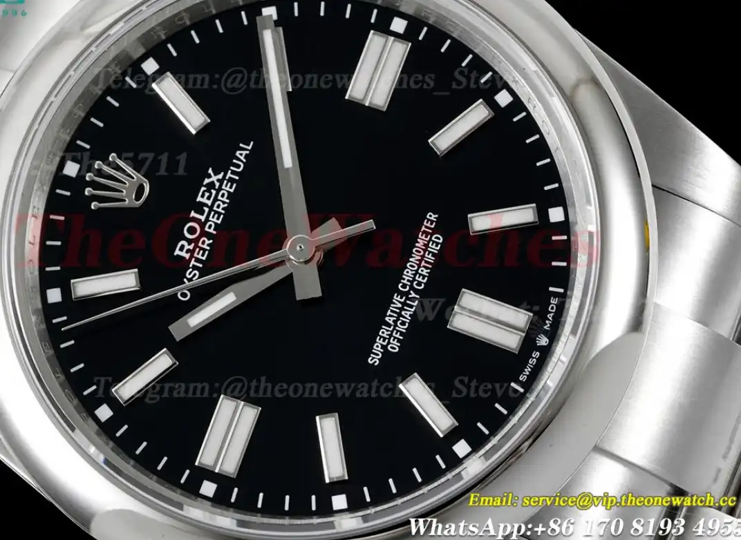 Oyster Perpetual 124300 41mm SS SS Black Stk GMF A3230