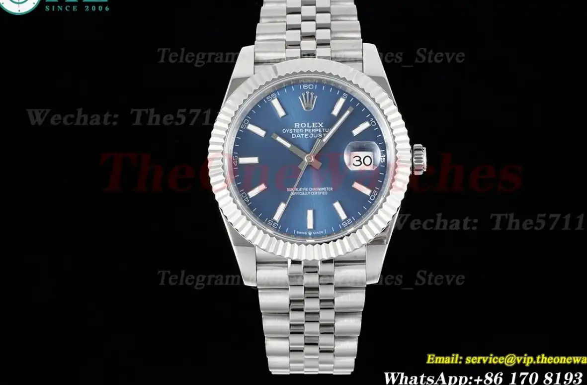 Datejust 41mm Blue Stk SS SS  Jubilee 904L DIW A3235