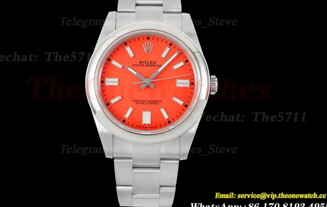 Oyster Perpetual 124300 41mm SS SS Red Stk GMF A3230