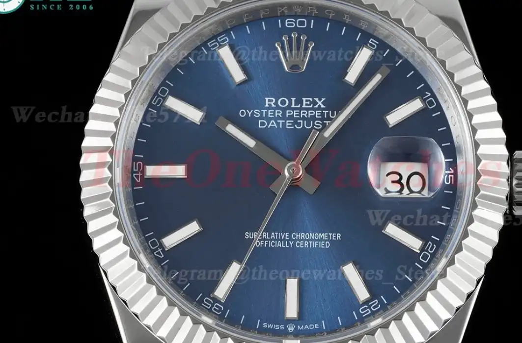 Datejust 41mm Blue Stk SS SS  Jubilee 904L DIW A3235