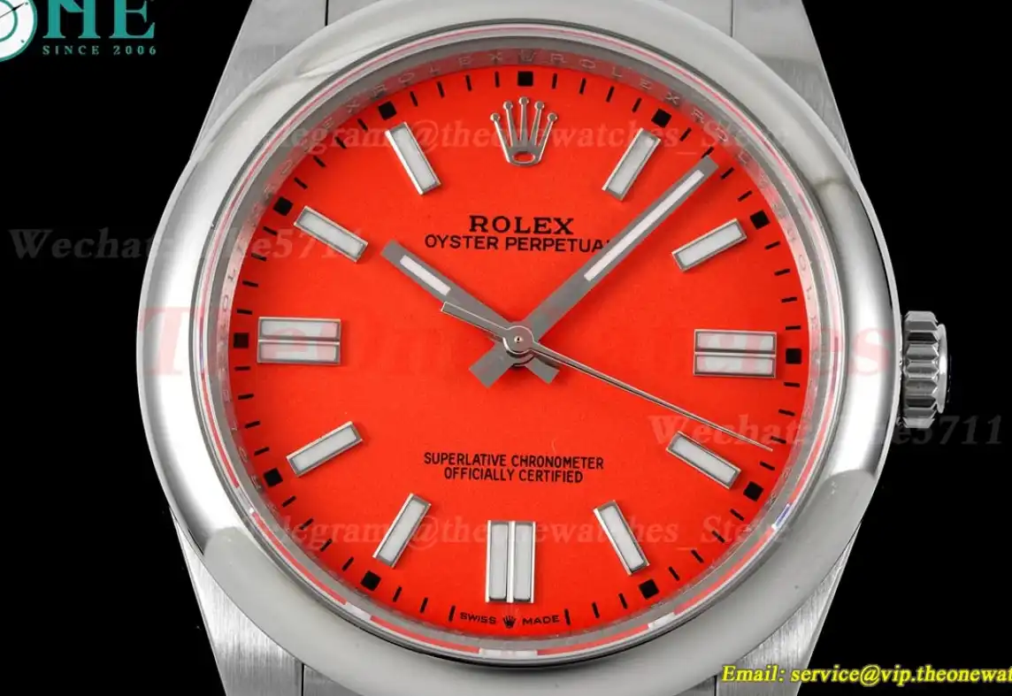 Oyster Perpetual 124300 41mm SS SS Red Stk GMF A3230