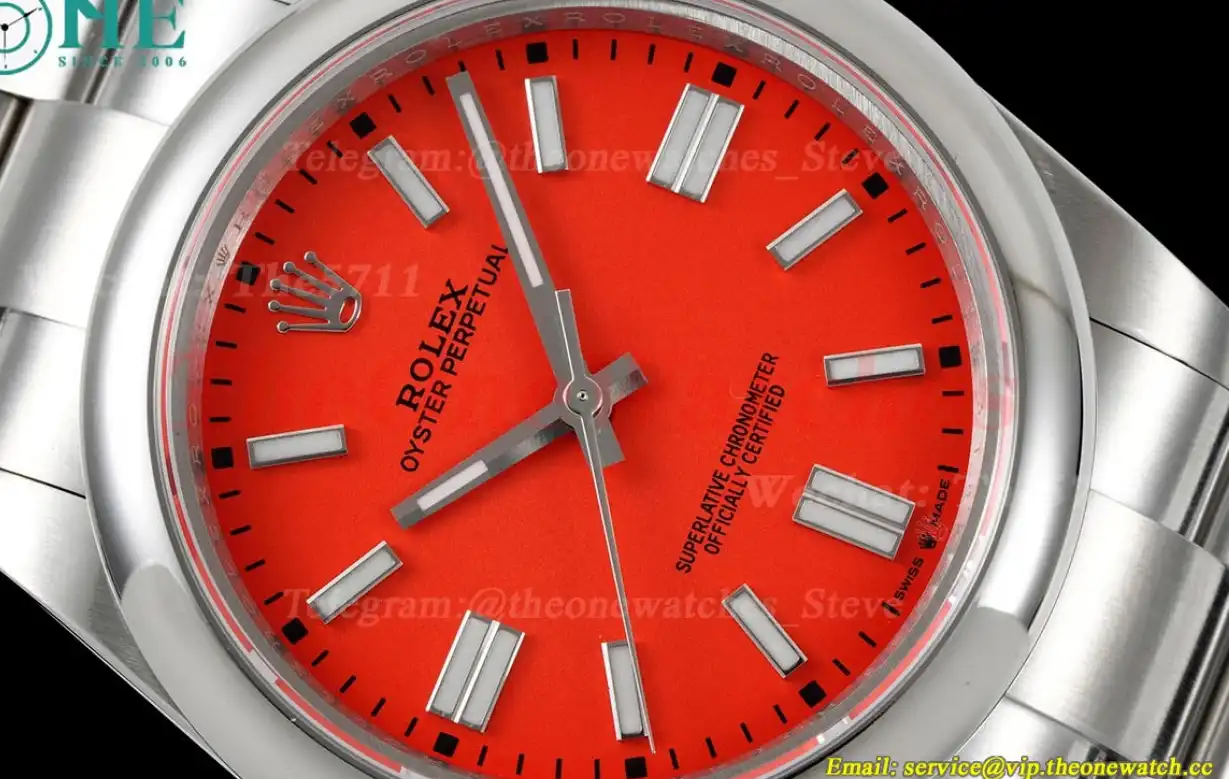 Oyster Perpetual 124300 41mm SS SS Red Stk GMF A3230