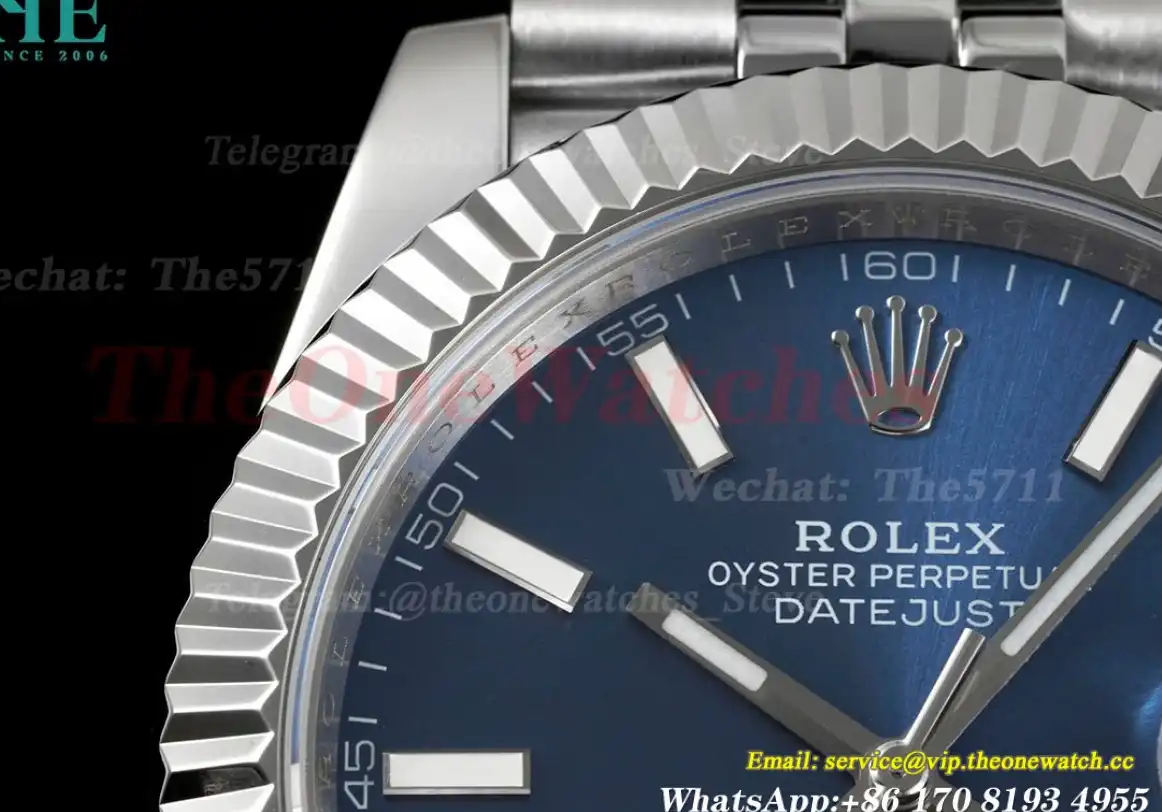 Datejust 41mm Blue Stk SS SS  Jubilee 904L DIW A3235