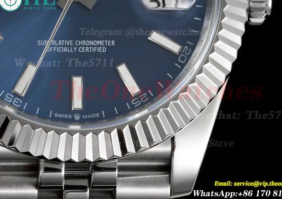 Datejust 41mm Blue Stk SS SS  Jubilee 904L DIW A3235