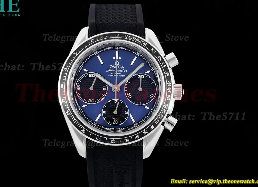 Speedmaster Racing Master 40mm SS RU Dark Blue Dial HKF A7750