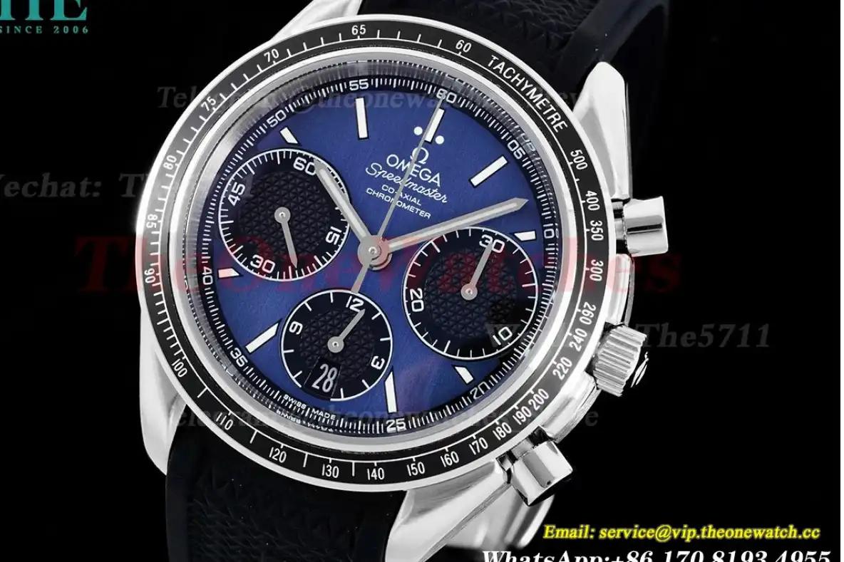 Speedmaster Racing Master 40mm SS RU Dark Blue Dial HKF A7750