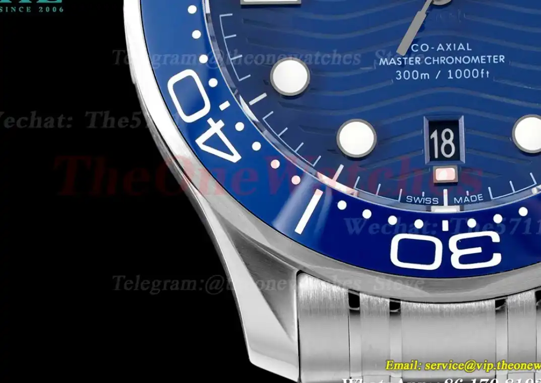 Seamaster 300m 42mm SS SS Blue Dial JVSF A8800