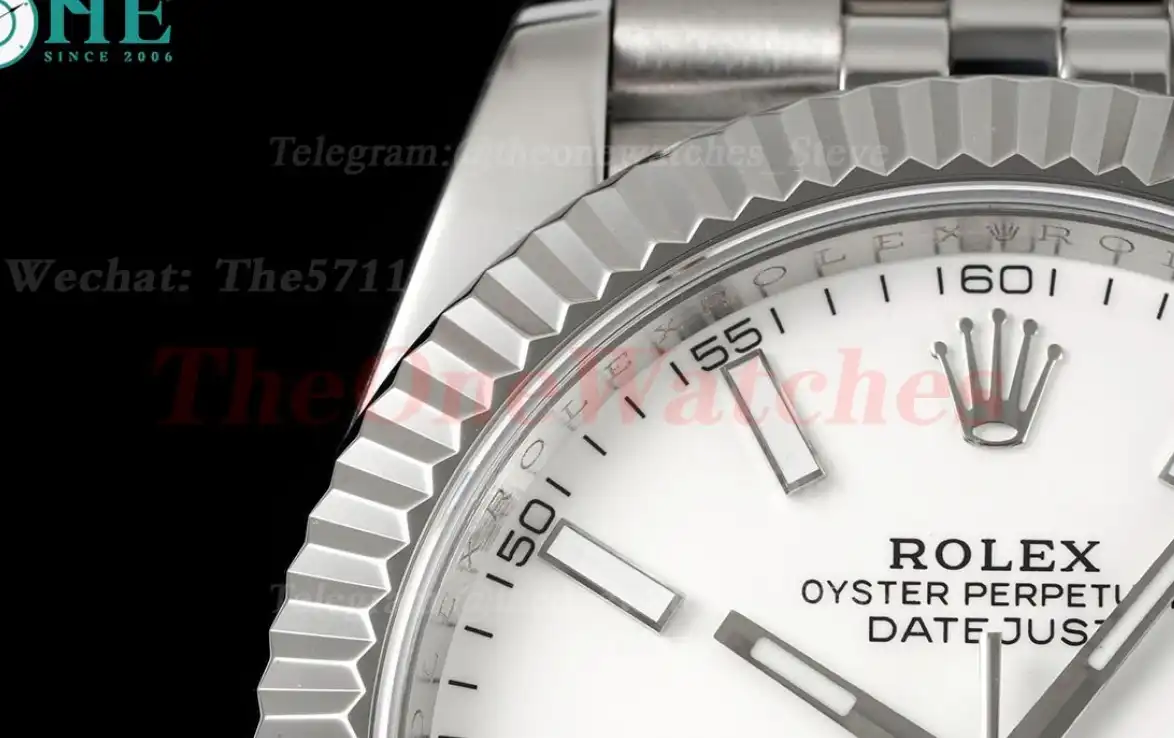 Datejust 41mm White Stk SS SS  Jubilee 904L DIW A3235