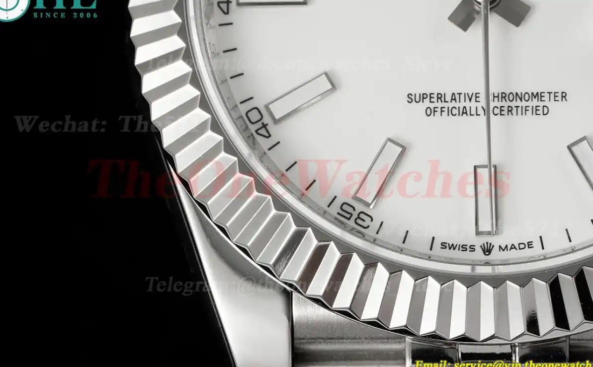 Datejust 41mm White Stk SS SS  Jubilee 904L DIW A3235