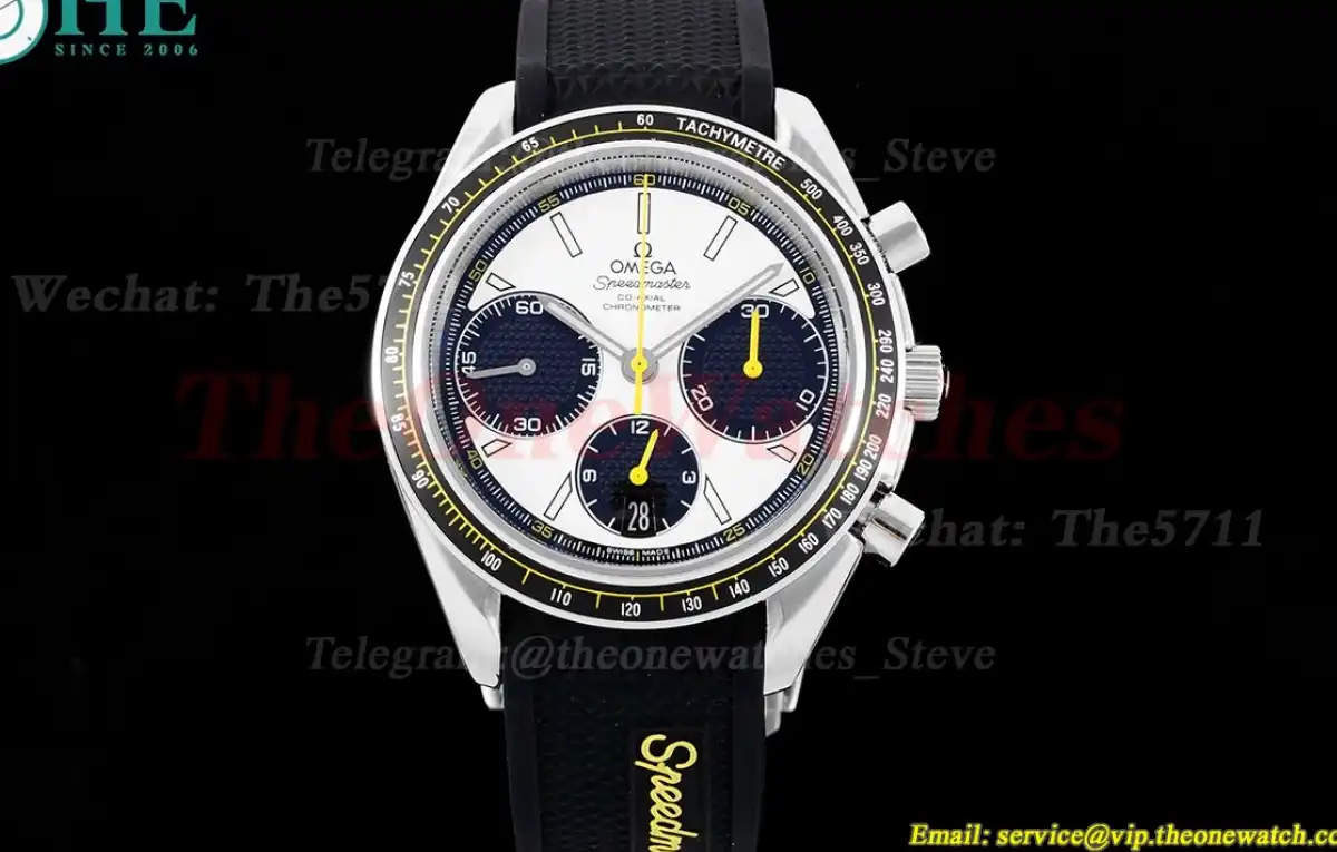 Speedmaster Racing Master 40mm SS RU White Dial HKF A7750