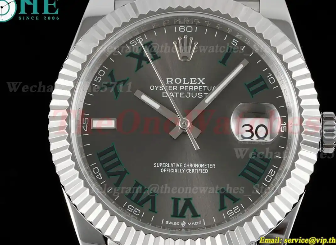 Datejust 41mm Grey Rmn SS SS  Jubilee 904L DIW A3235