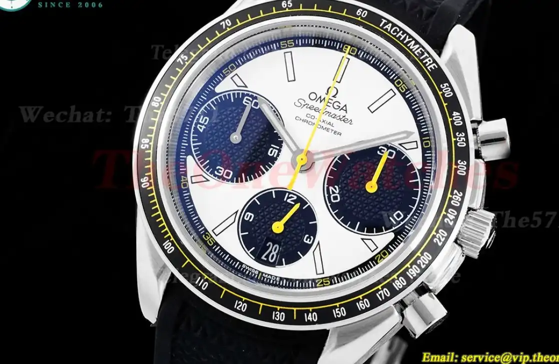 Speedmaster Racing Master 40mm SS RU White Dial HKF A7750