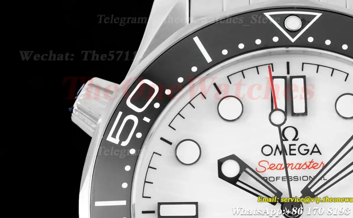 Seamaster 300m 42mm SS SS White Dial JVSF A8800