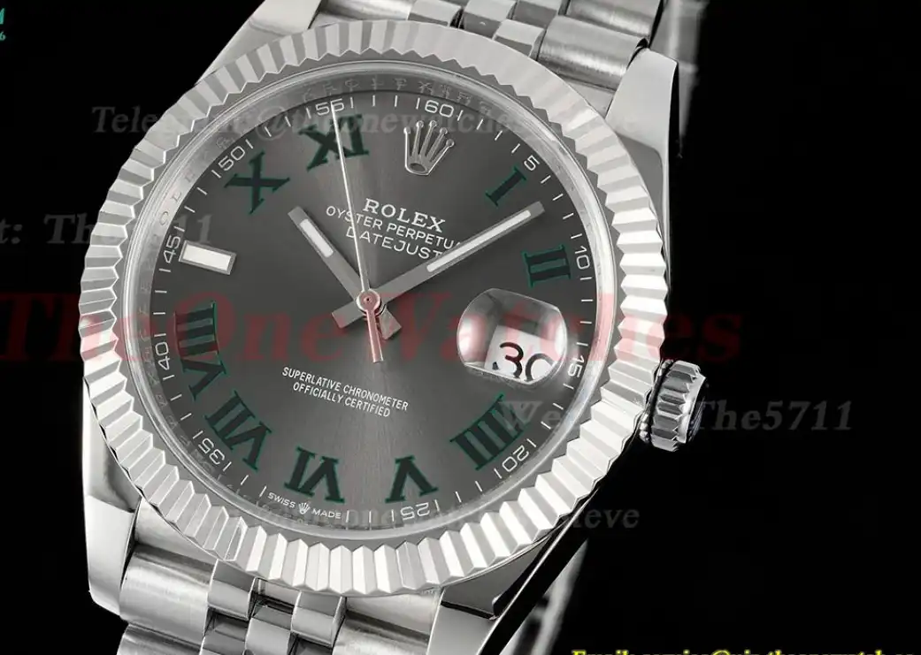 Datejust 41mm Grey Rmn SS SS  Jubilee 904L DIW A3235