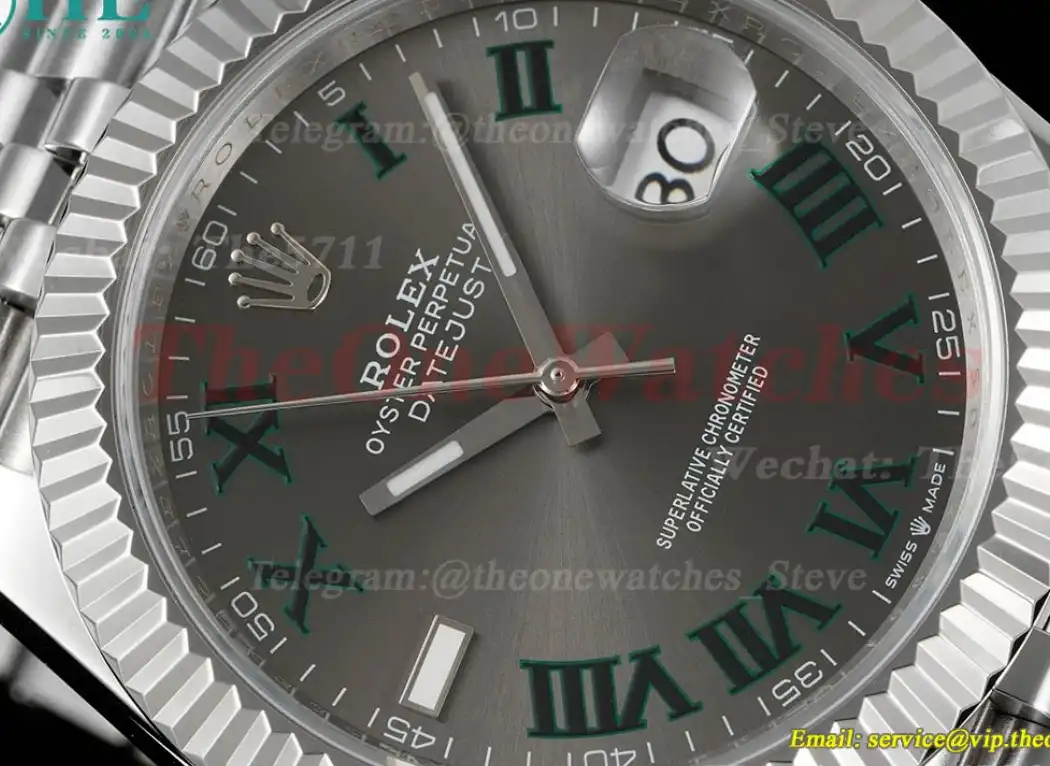 Datejust 41mm Grey Rmn SS SS  Jubilee 904L DIW A3235