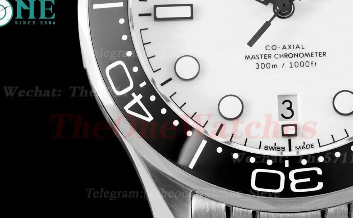 Seamaster 300m 42mm SS SS White Dial JVSF A8800