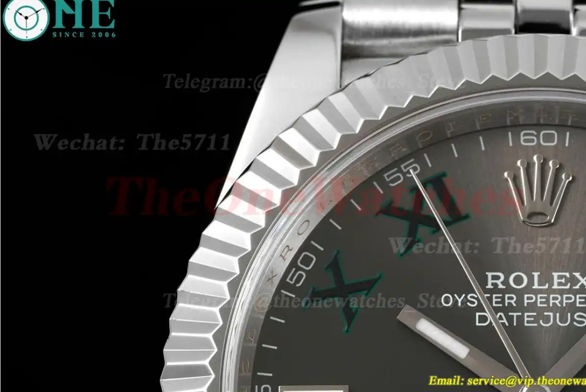 Datejust 41mm Grey Rmn SS SS  Jubilee 904L DIW A3235