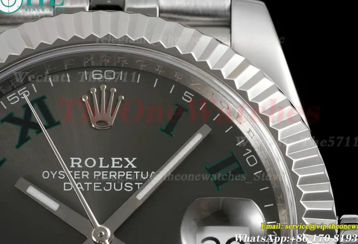 Datejust 41mm Grey Rmn SS SS  Jubilee 904L DIW A3235