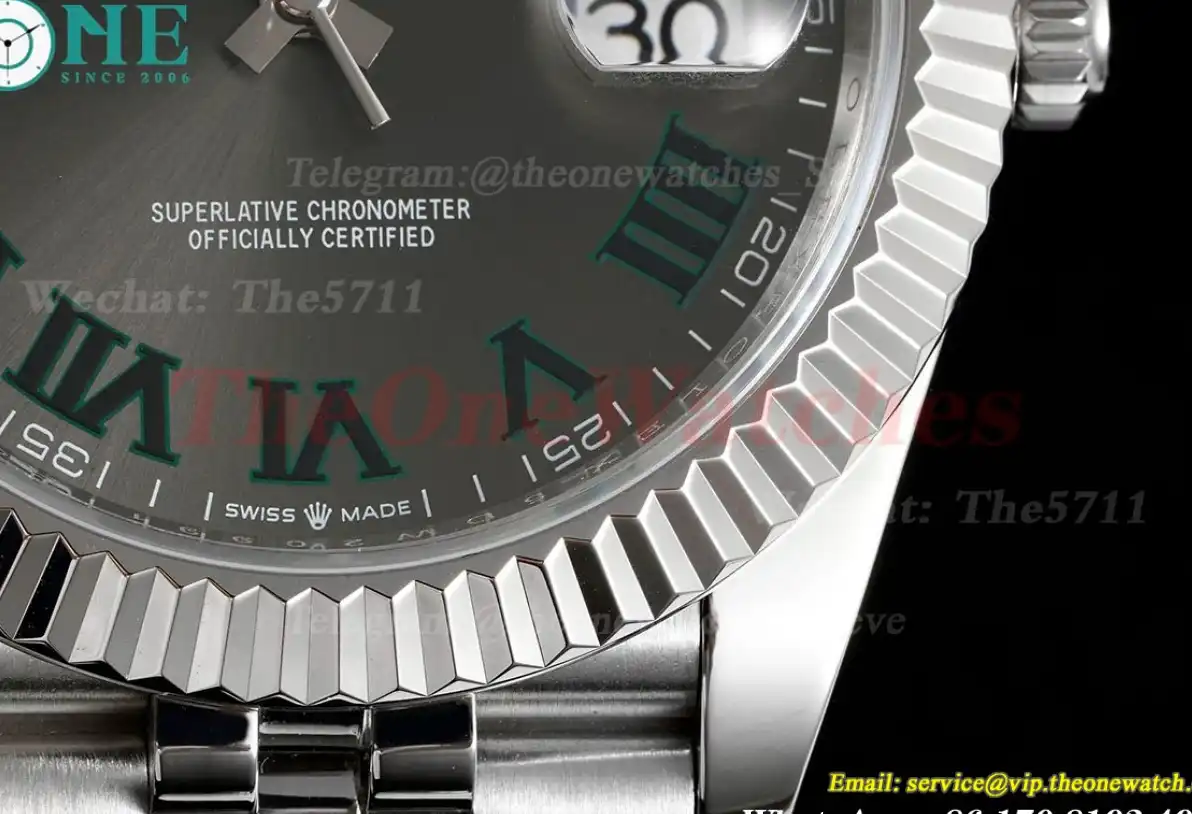 Datejust 41mm Grey Rmn SS SS  Jubilee 904L DIW A3235