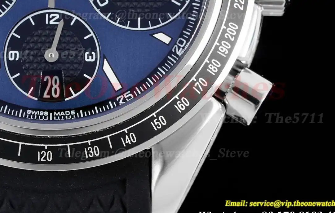 Speedmaster Racing Master 40mm SS RU Dark Blue Dial HKF A7750