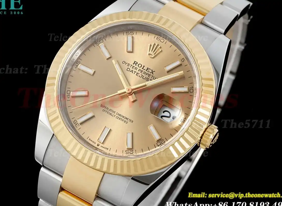 Datejust 126333 41mm Oys YG SS Gold Dial Clean SH3235