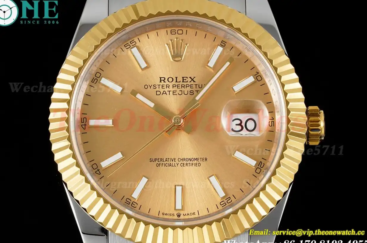 Datejust 41mm Gold Stk SS YG Oyster 904L DIW A3235