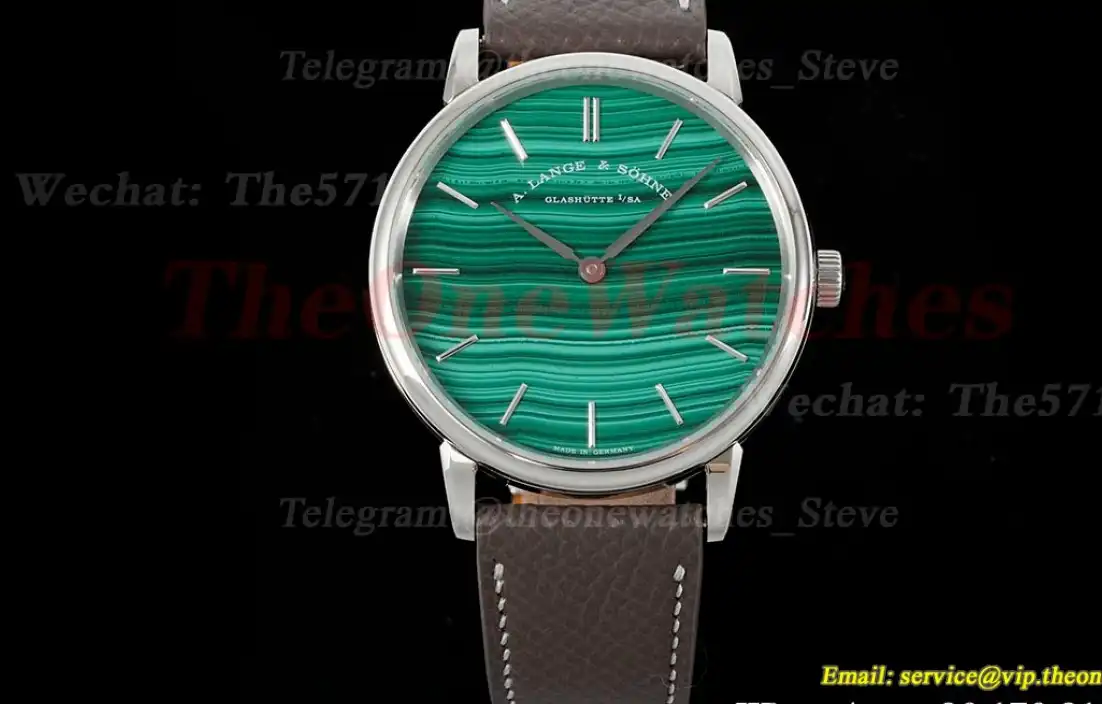 Saxonia Thin 39mm SS LE Green Malachite Dial F8F A2892