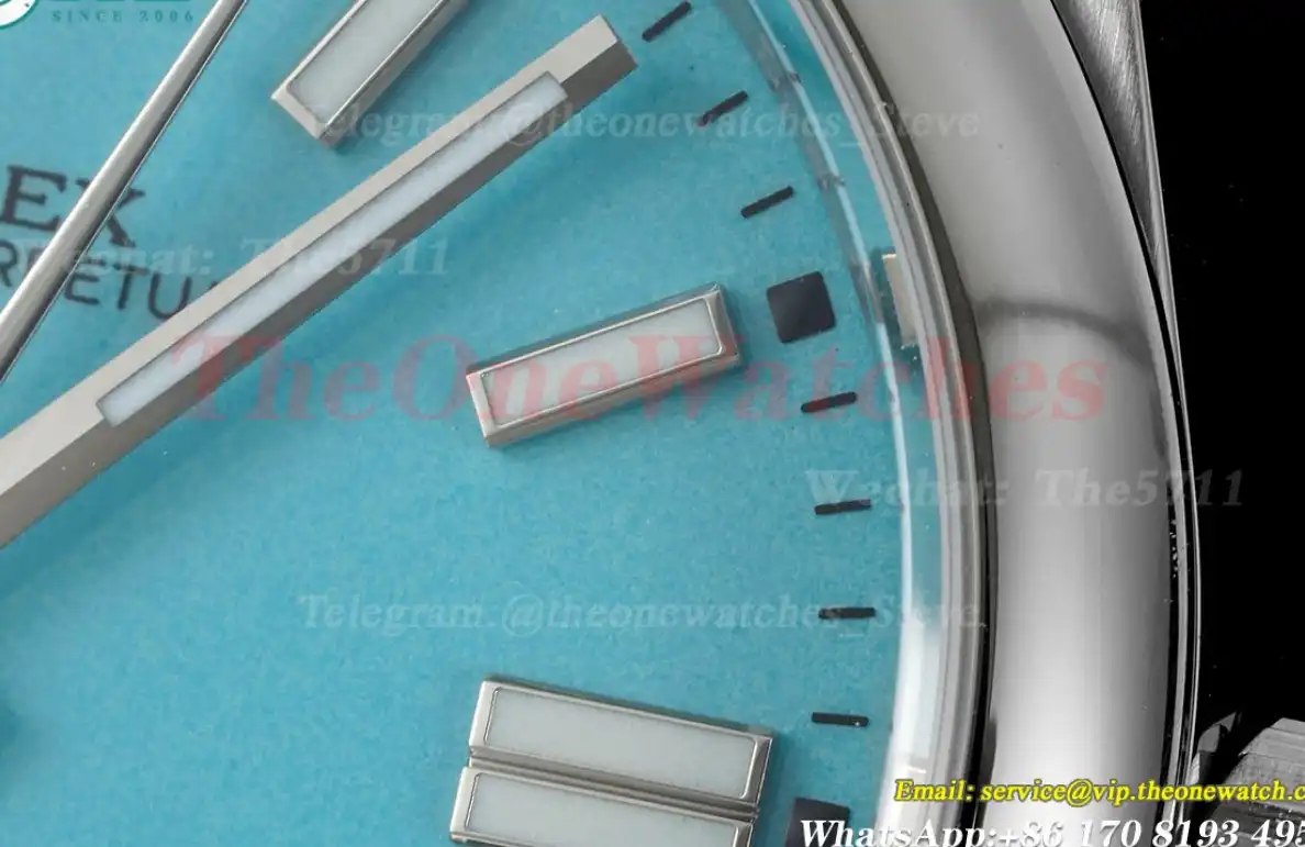 Oyster Perpetual 124300 41mm SS SS Tiffany Blue Stk APF VR3230