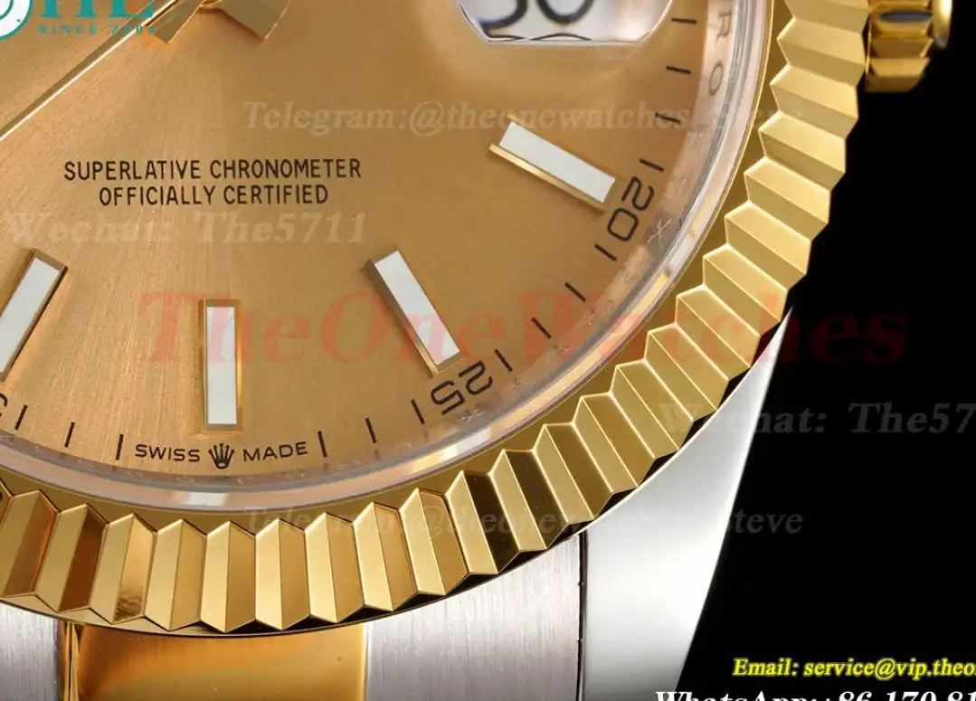 Datejust 41mm Gold Stk SS YG Oyster 904L DIW A3235