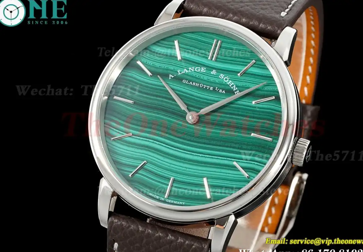 Saxonia Thin 39mm SS LE Green Malachite Dial F8F A2892