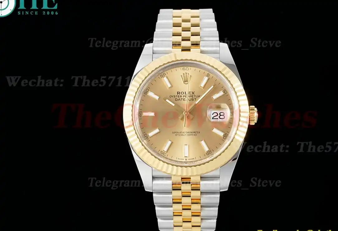 Datejust 126333 41mm Jub YG SS Gold Dial Clean SH3235