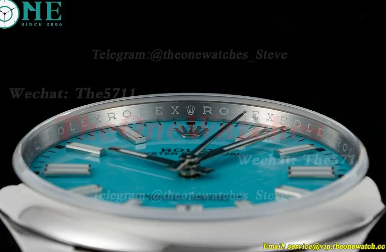 Oyster Perpetual 124300 41mm SS SS Tiffany Blue Stk APF VR3230