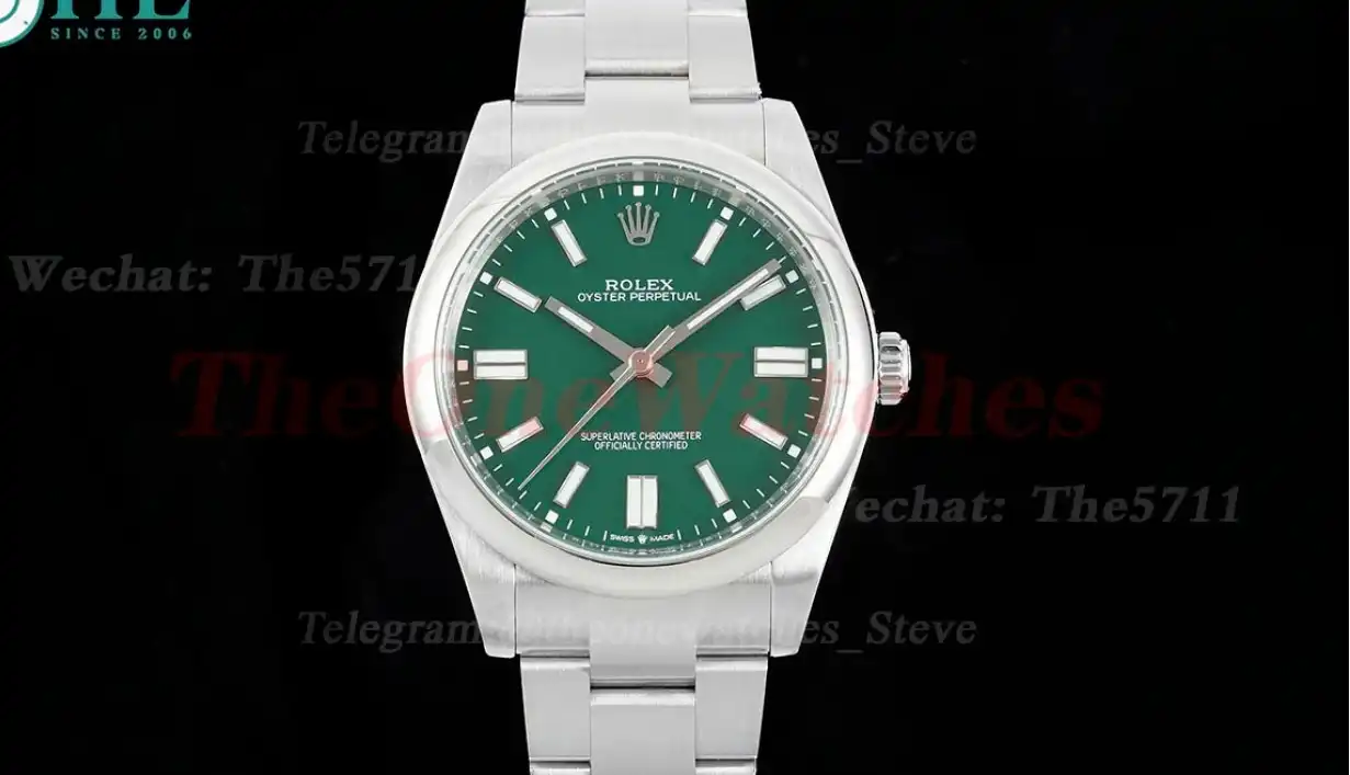 Oyster Perpetual 124300 41mm SS SS Green Stk APF VR3230