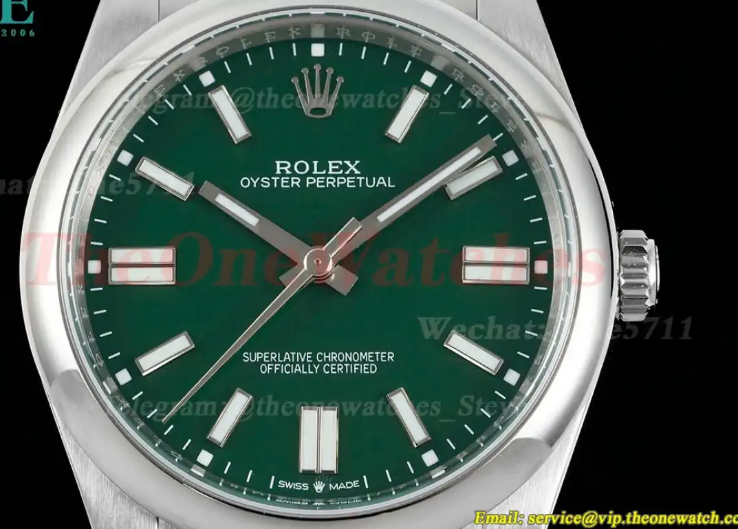 Oyster Perpetual 124300 41mm SS SS Green Stk APF VR3230