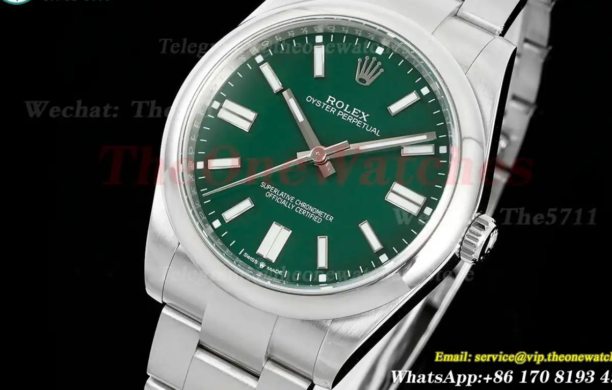 Oyster Perpetual 124300 41mm SS SS Green Stk APF VR3230