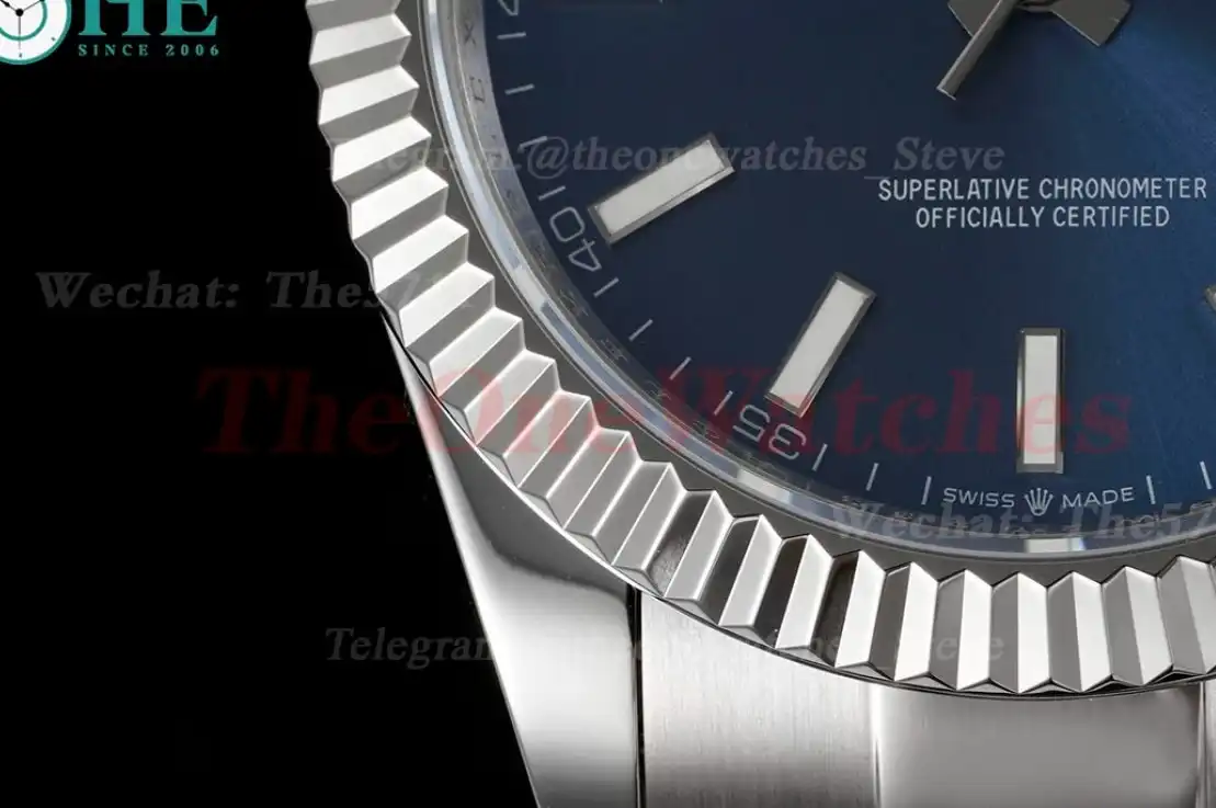 Datejust 41mm Blue Stk SS SS Oyster 904L DIW A3235