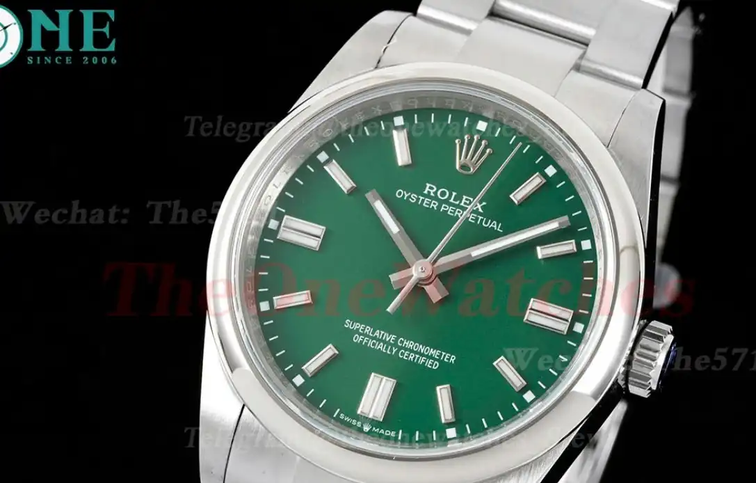 Oyster Perpetual 126000 36mm SS SS Green Stk GMF A3230