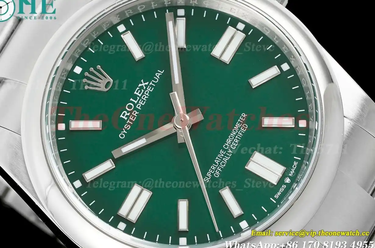 Oyster Perpetual 124300 41mm SS SS Green Stk APF VR3230