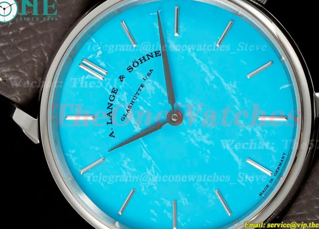 Saxonia Thin 39mm SS LE Tiffany Blue Dial F8F A2892