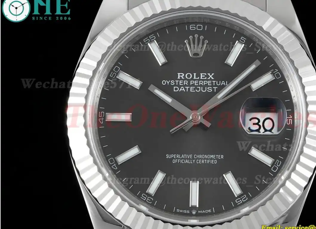 Datejust 126334 41mm Oyster 904L Grey SS SS WF VR3235