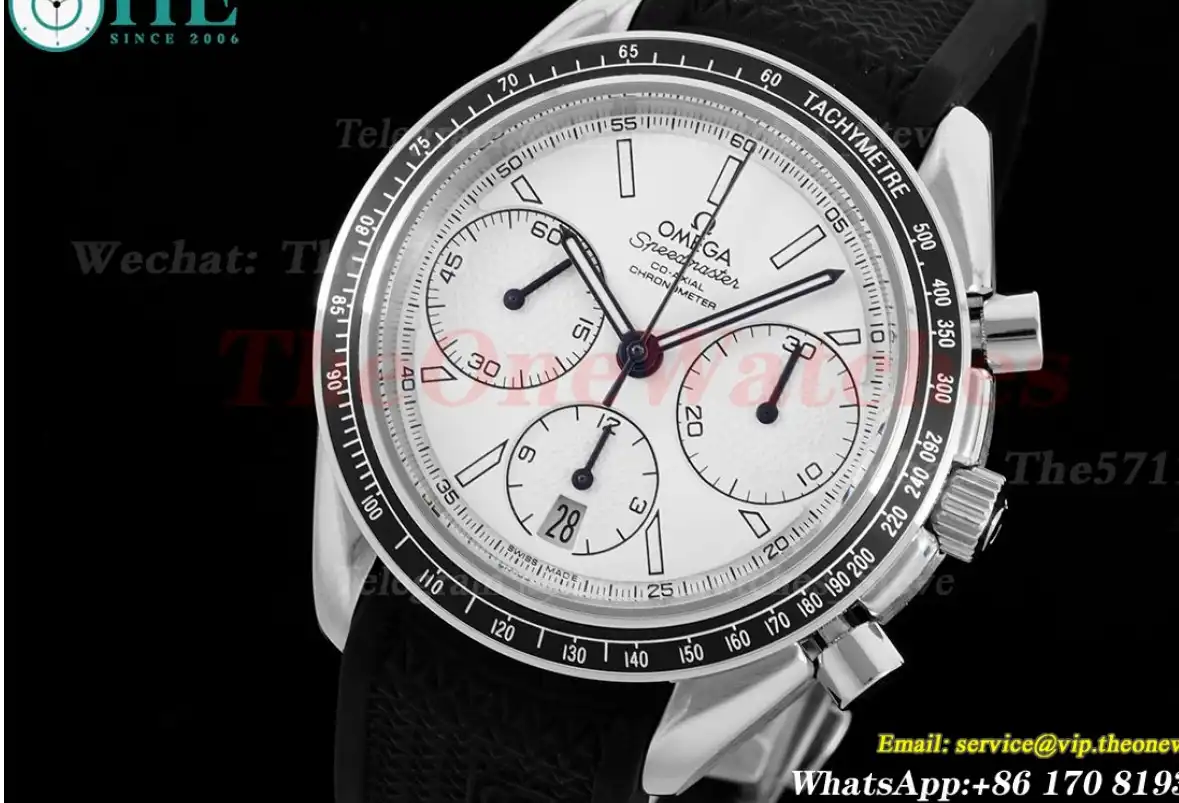 Speedmaster Racing Master 40mm SS RU White Dial HKF A7750