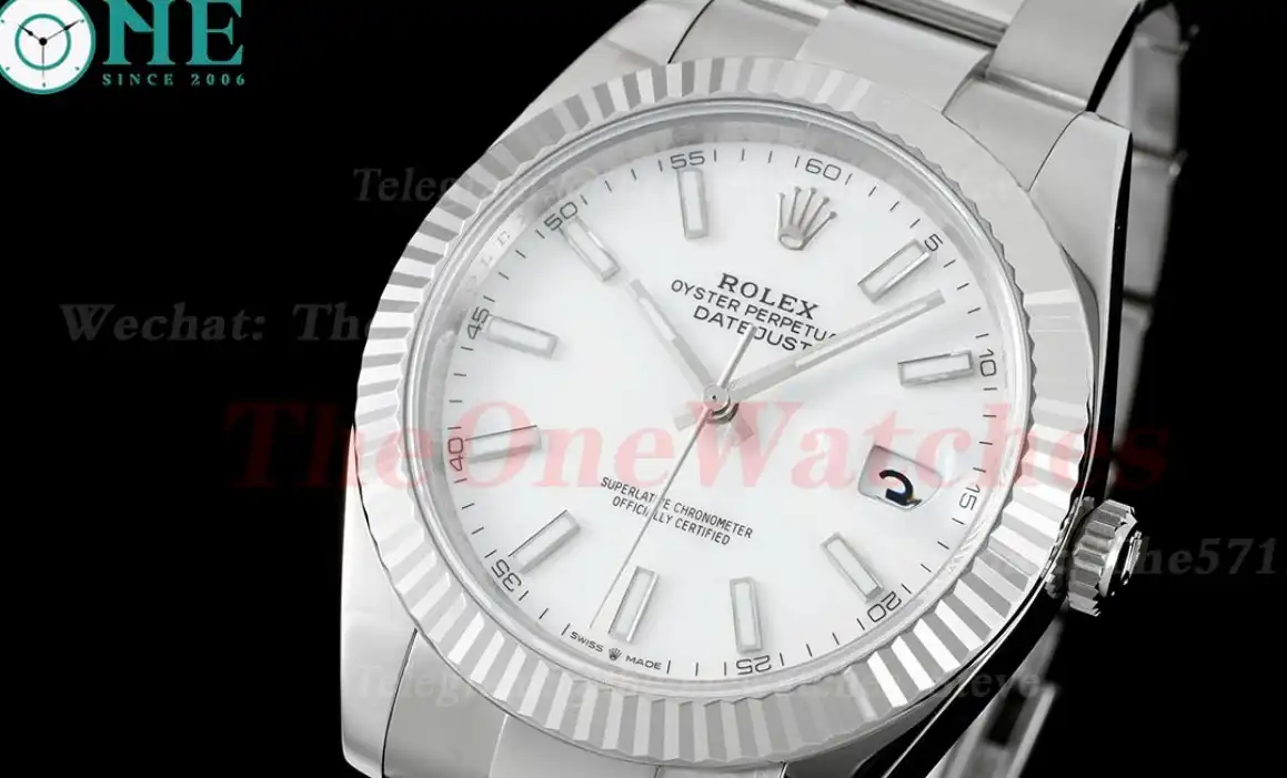 Datejust 126334 41mm Oyster 904L White SS SS WF VR3235