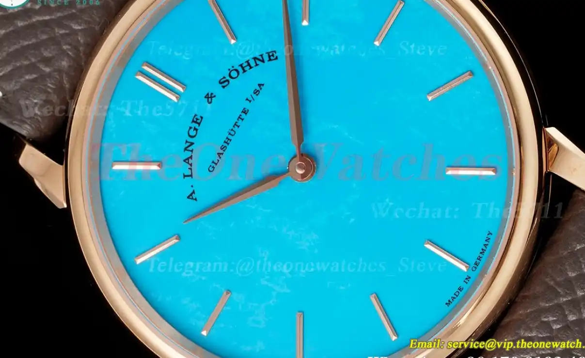 Saxonia Thin 39mm RG LE Tiffany Blue Dial F8F A2892