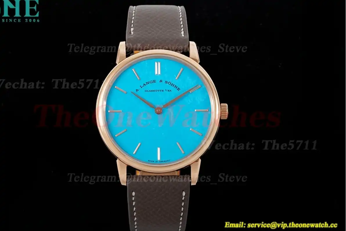 Saxonia Thin 39mm RG LE Tiffany Blue Dial F8F A2892