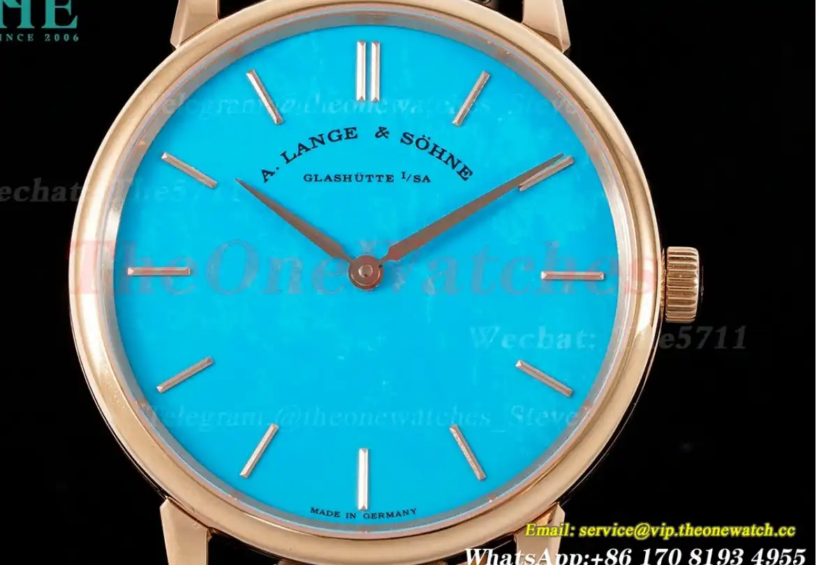 Saxonia Thin 39mm RG LE Tiffany Blue Dial F8F A2892