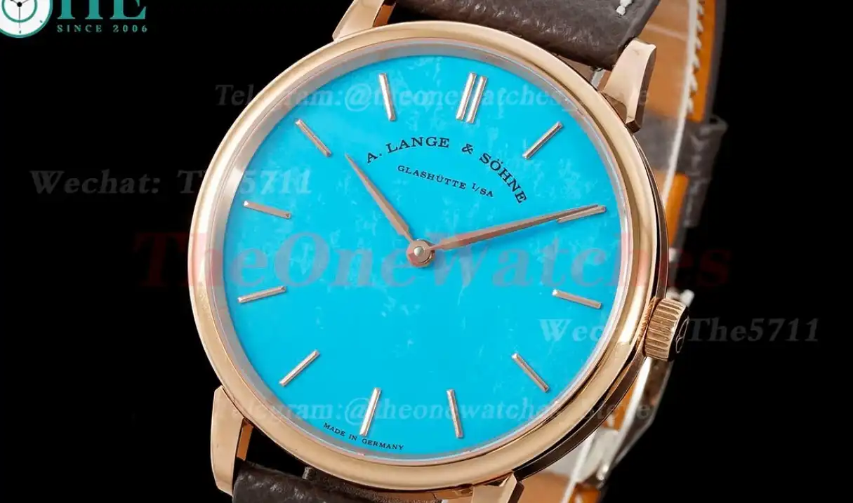 Saxonia Thin 39mm RG LE Tiffany Blue Dial F8F A2892