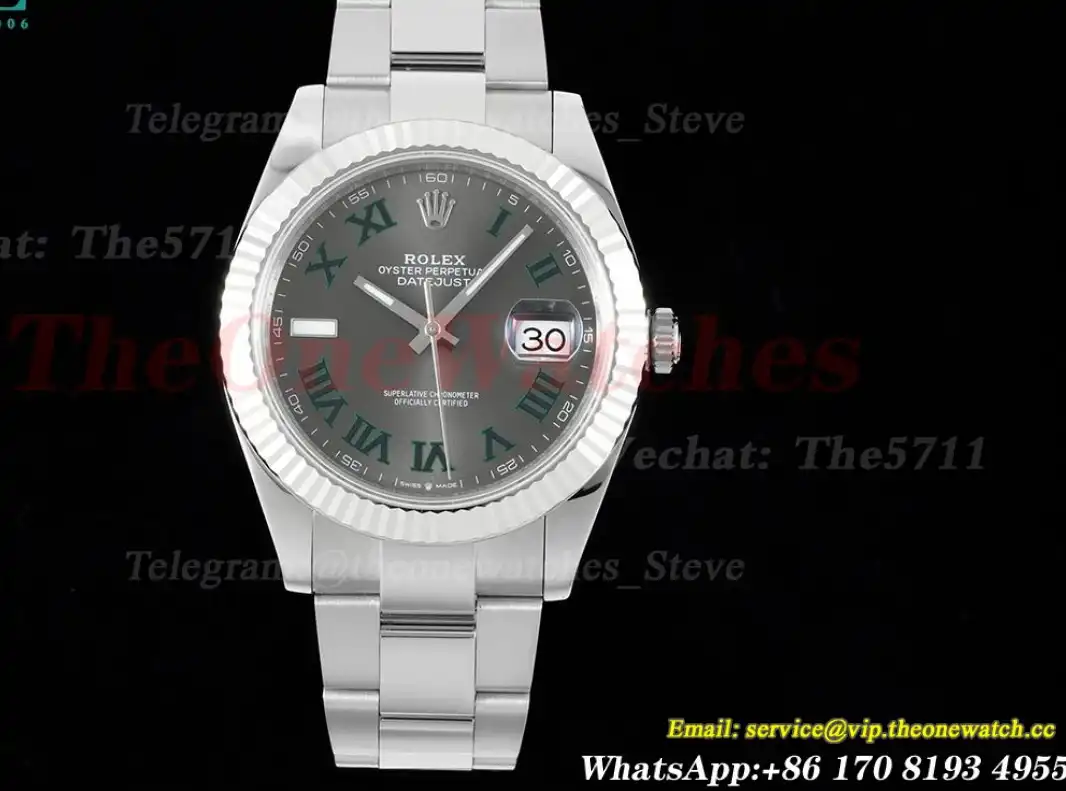 Datejust 126334 41mm Oyster 904L Grey Rmn SS SS WF VR3235