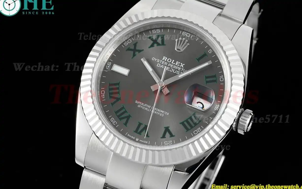 Datejust 126334 41mm Oyster 904L Grey Rmn SS SS WF VR3235