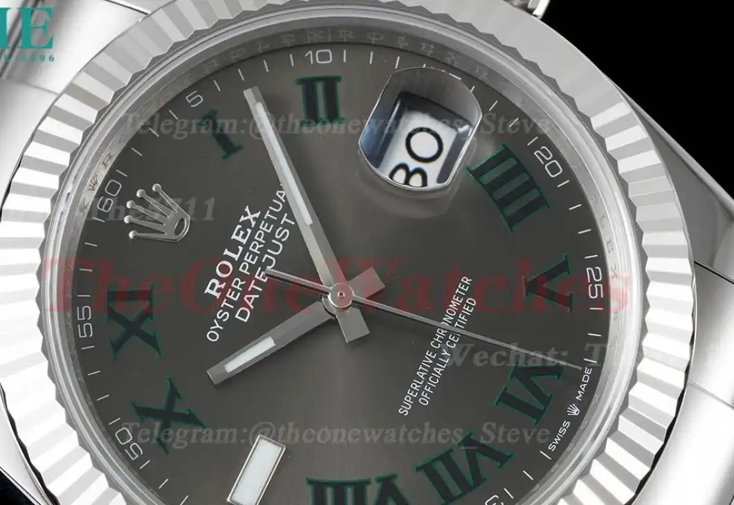 Datejust 126334 41mm Oyster 904L Grey Rmn SS SS WF VR3235